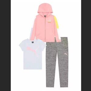 NWT PUMA Girl's Fleece Tech 3-Piece Set -- size 5